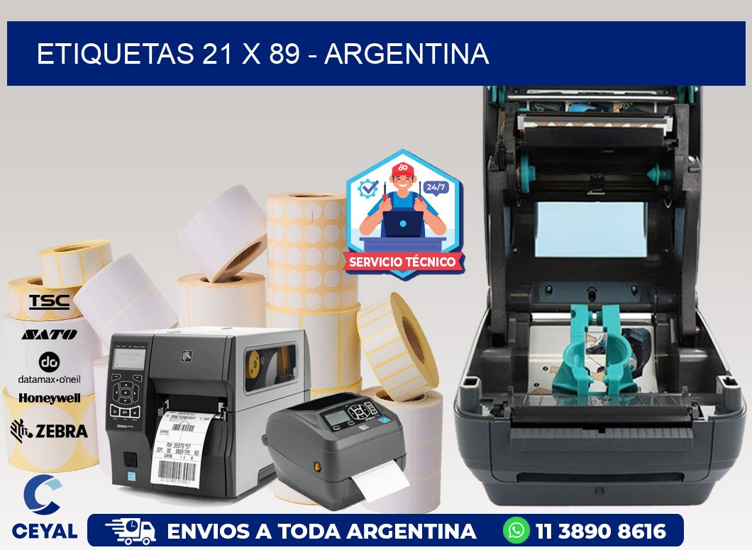 ETIQUETAS 21 x 89 - ARGENTINA