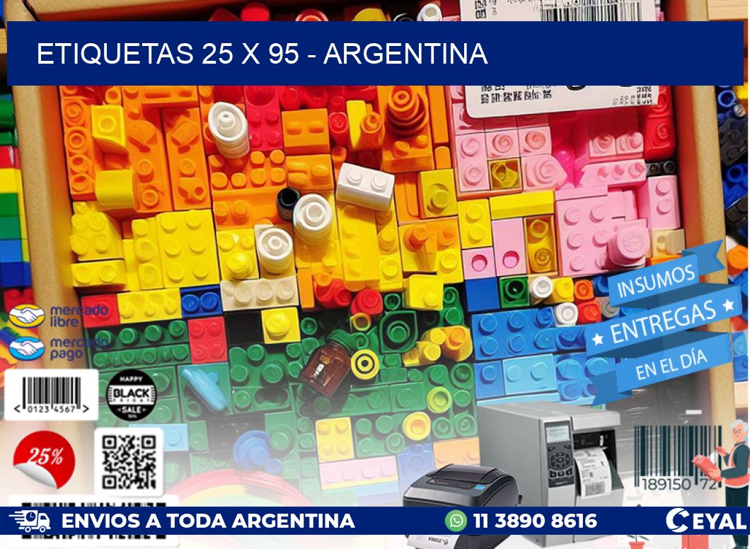 ETIQUETAS 25 x 95 - ARGENTINA