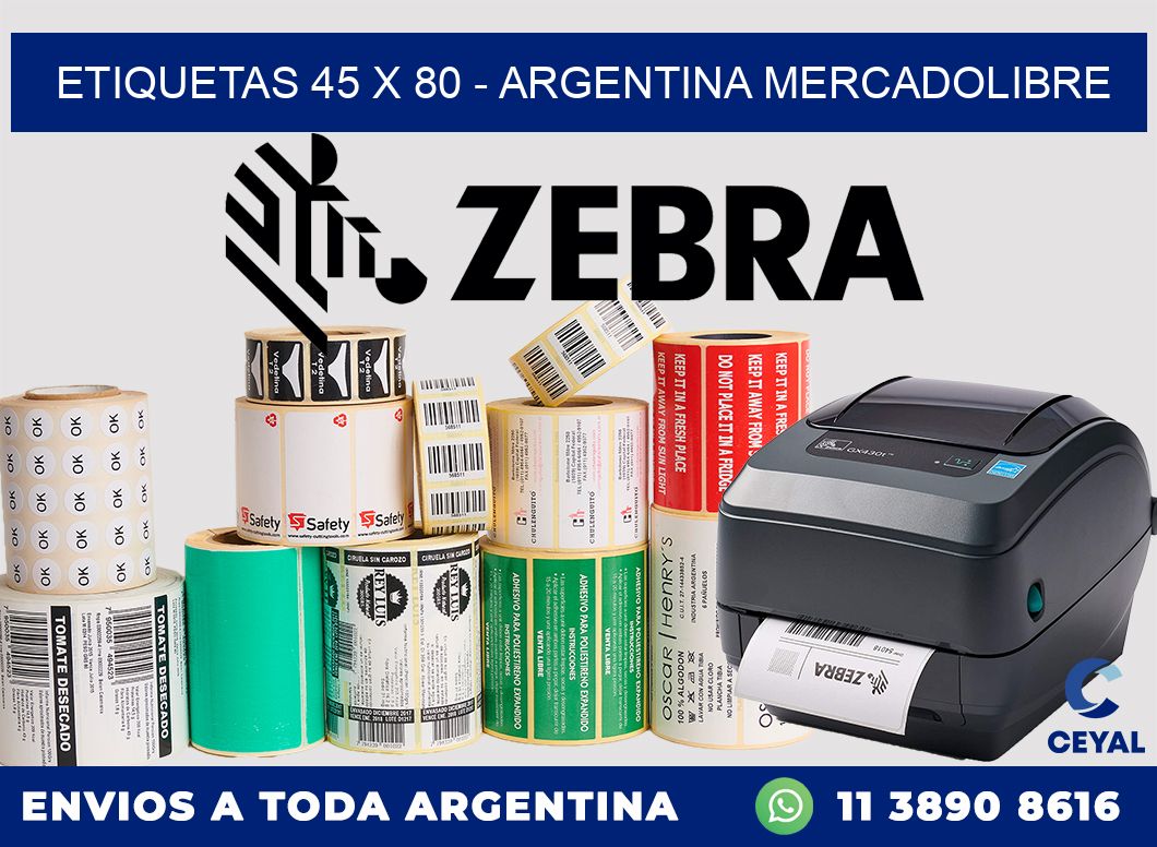 ETIQUETAS 45 x 80 – ARGENTINA MERCADOLIBRE