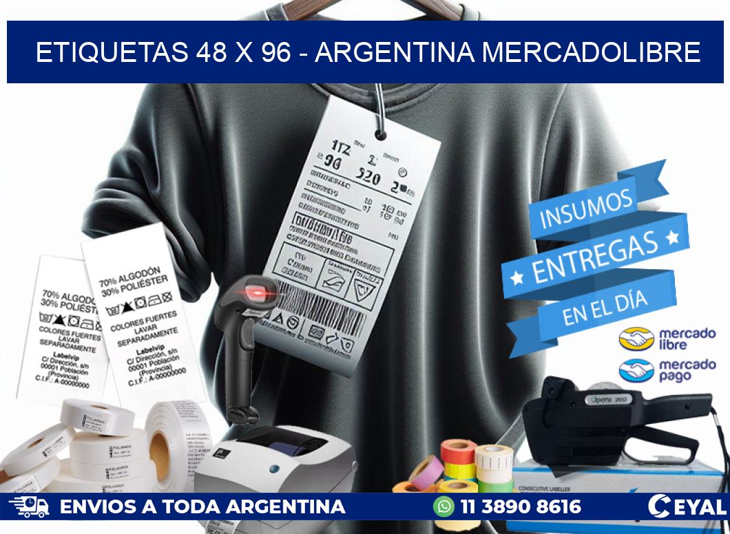 ETIQUETAS 48 x 96 – ARGENTINA MERCADOLIBRE