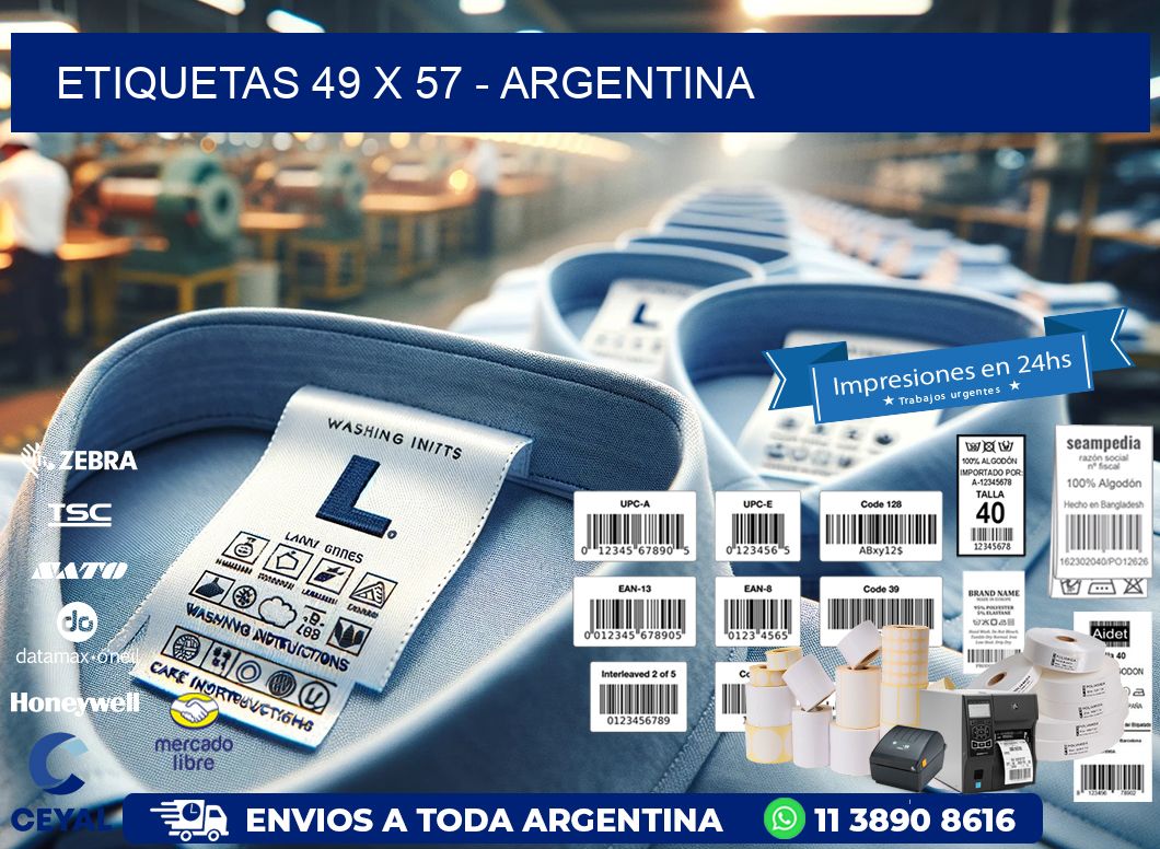 ETIQUETAS 49 x 57 - ARGENTINA