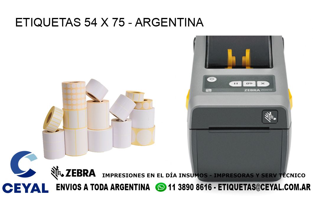 ETIQUETAS 54 x 75 - ARGENTINA