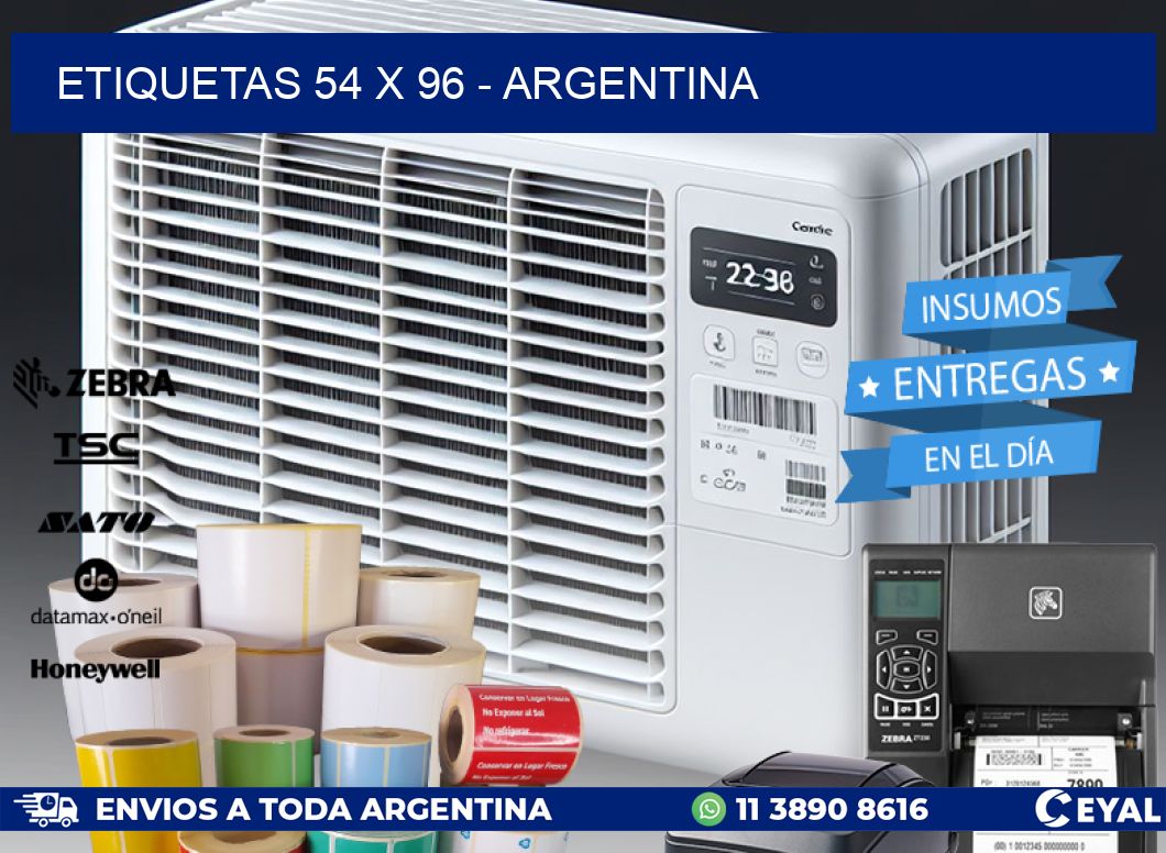 ETIQUETAS 54 x 96 - ARGENTINA