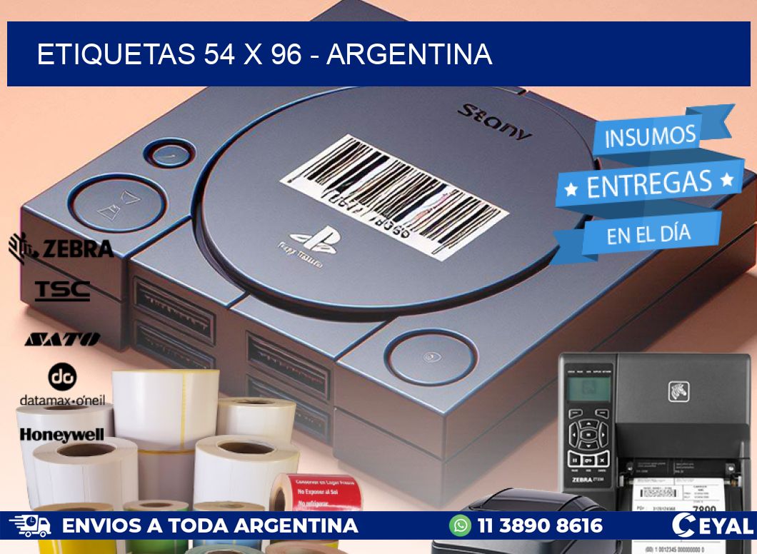 ETIQUETAS 54 x 96 - ARGENTINA