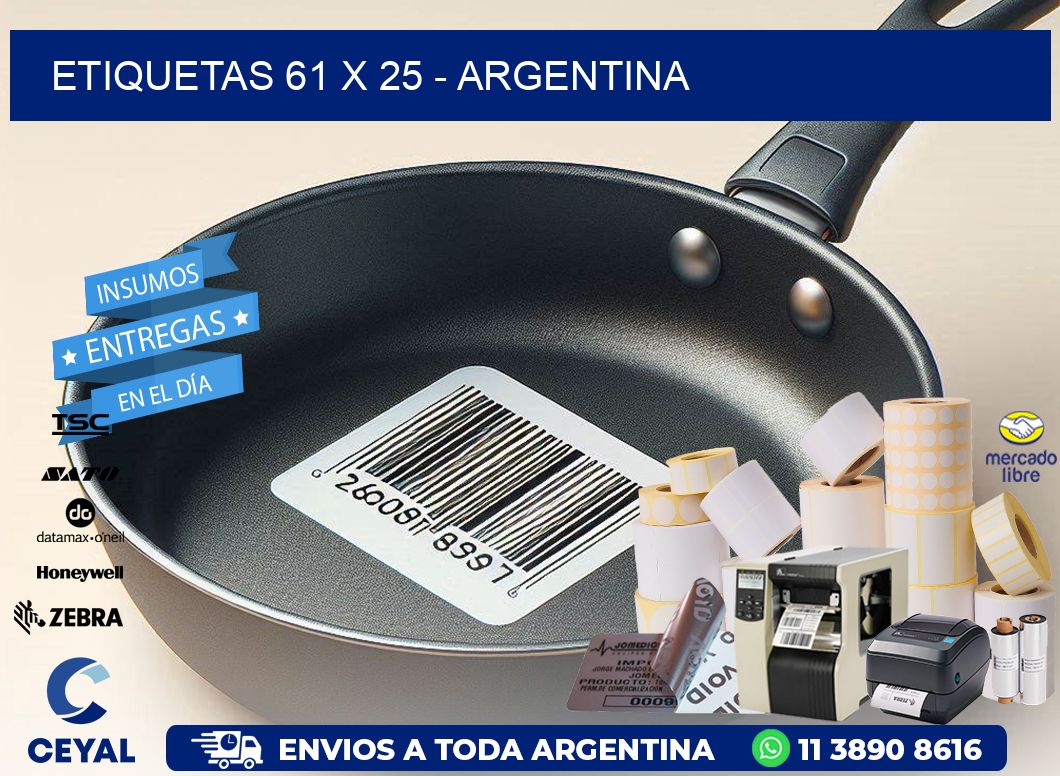 ETIQUETAS 61 x 25 - ARGENTINA