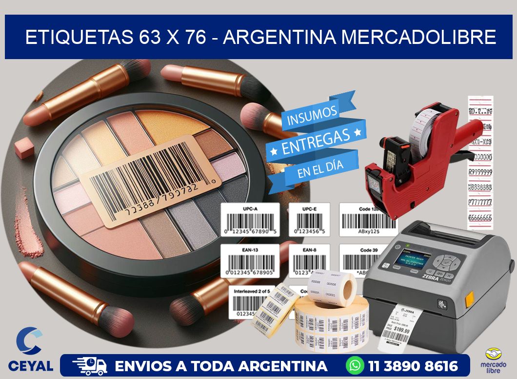 ETIQUETAS 63 x 76 - ARGENTINA MERCADOLIBRE