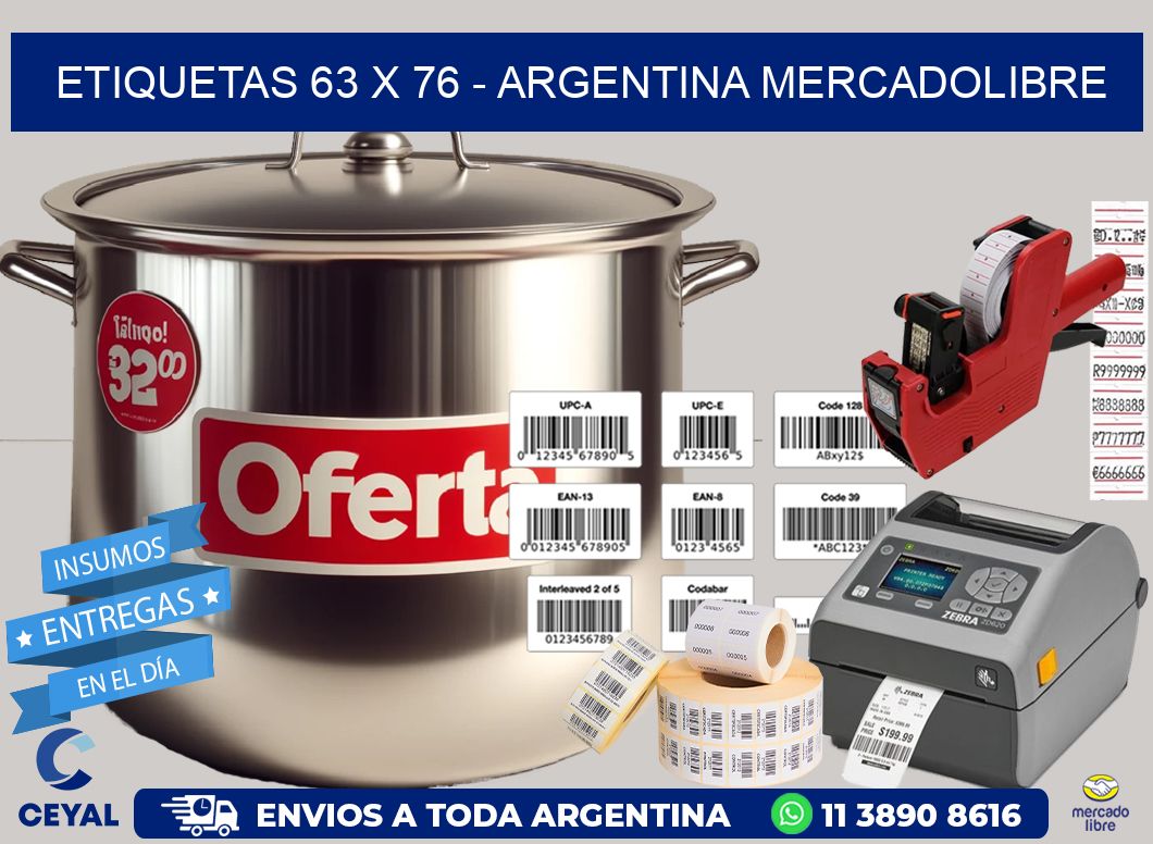 ETIQUETAS 63 x 76 – ARGENTINA MERCADOLIBRE