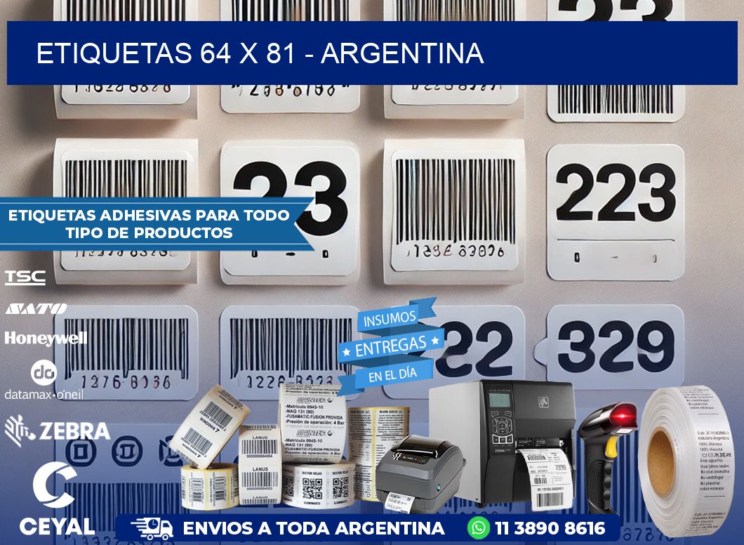 ETIQUETAS 64 x 81 – ARGENTINA