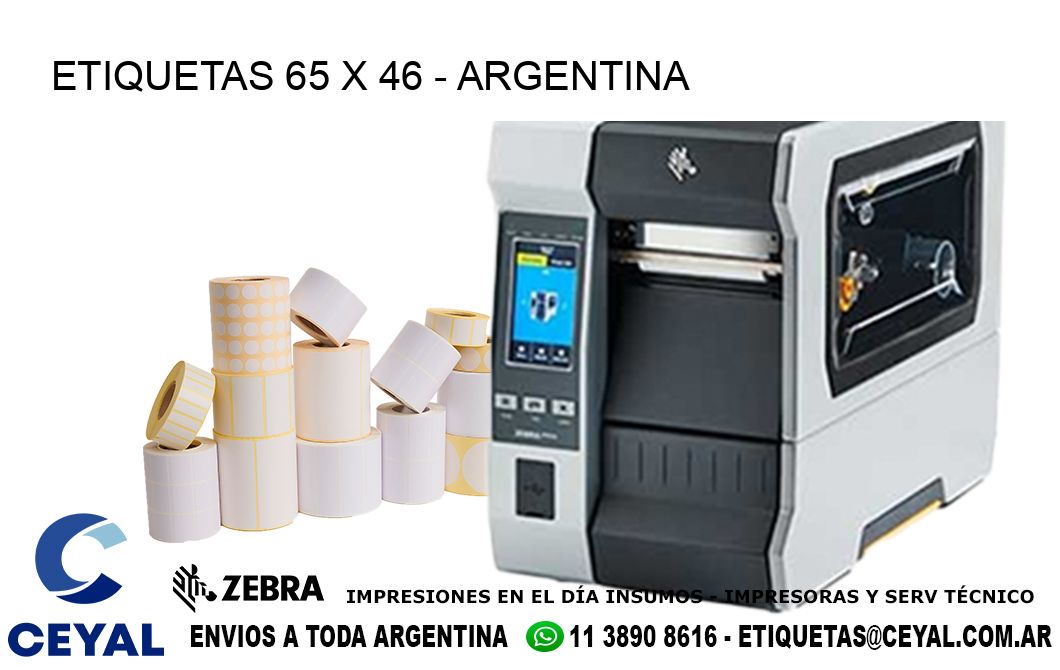 ETIQUETAS 65 x 46 - ARGENTINA