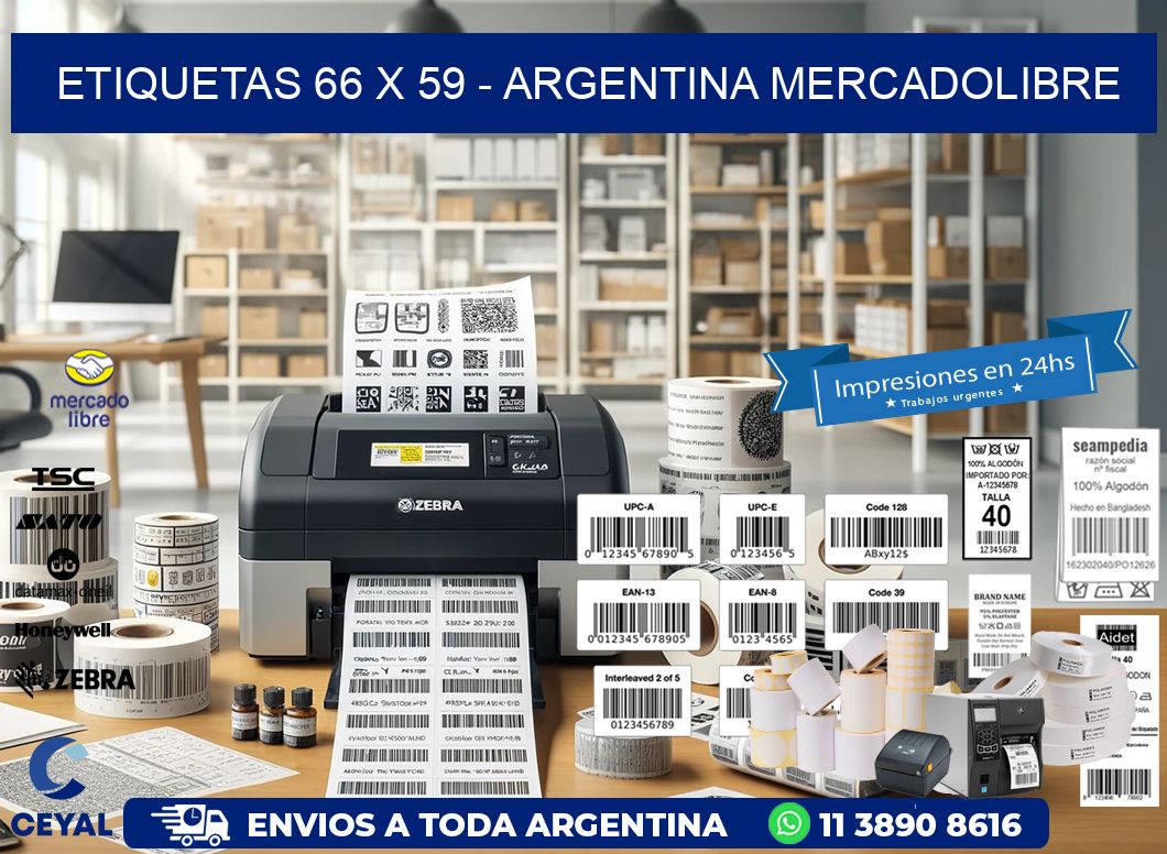 ETIQUETAS 66 x 59 – ARGENTINA MERCADOLIBRE