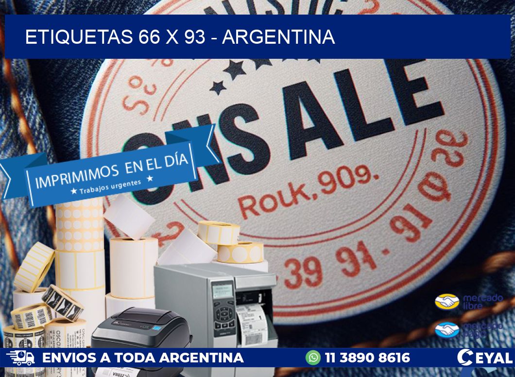 ETIQUETAS 66 x 93 - ARGENTINA