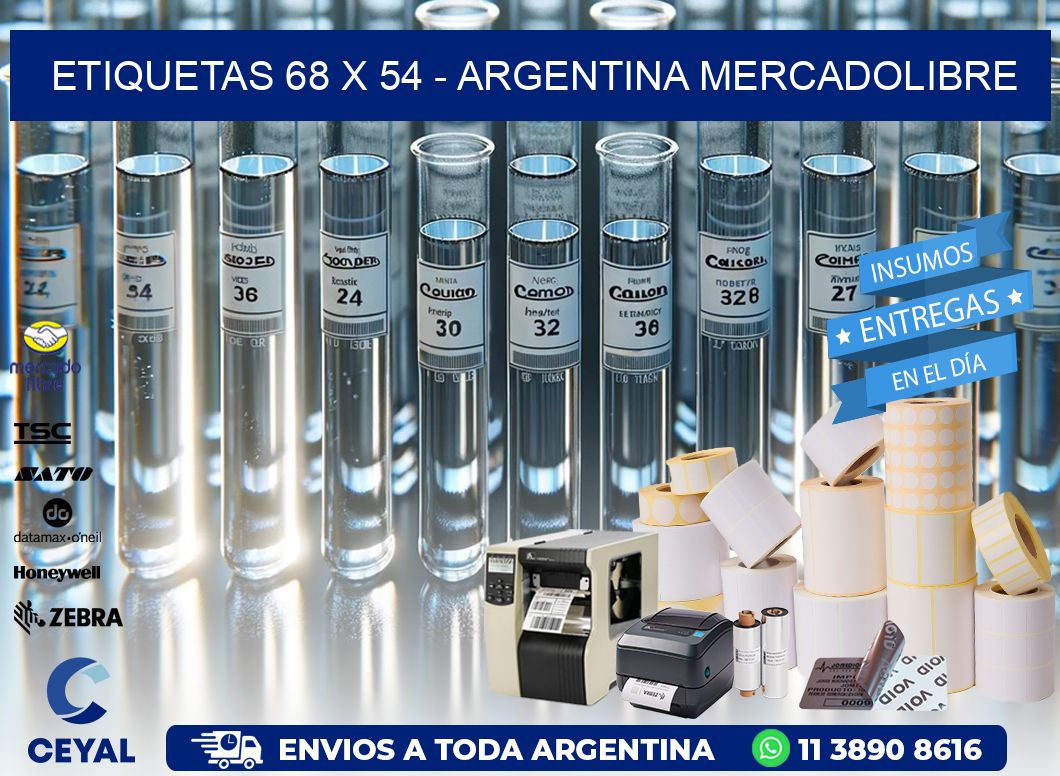 ETIQUETAS 68 x 54 – ARGENTINA MERCADOLIBRE