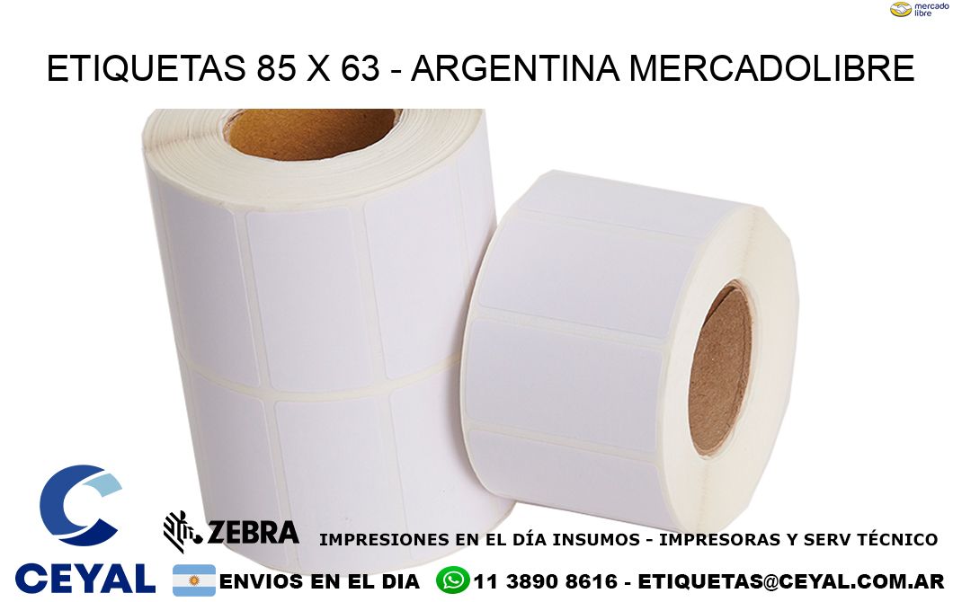 ETIQUETAS 85 x 63 – ARGENTINA MERCADOLIBRE