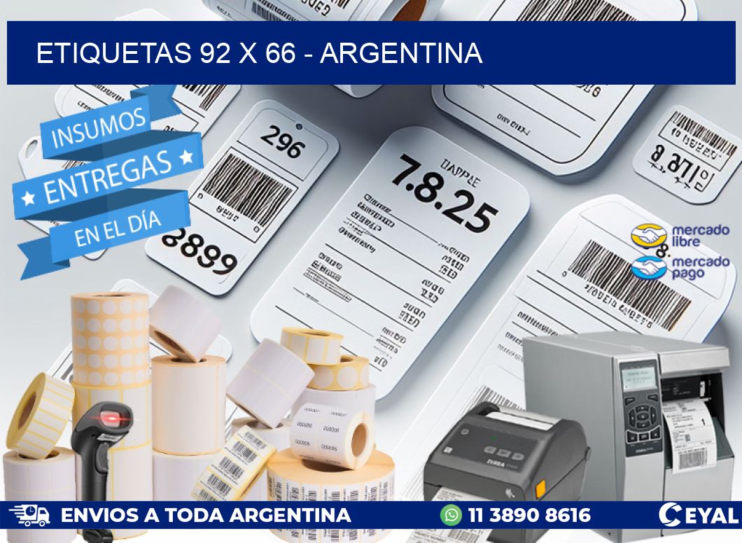 ETIQUETAS 92 x 66 - ARGENTINA