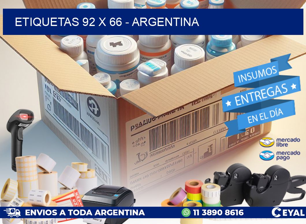 ETIQUETAS 92 x 66 - ARGENTINA