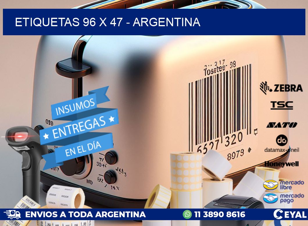 ETIQUETAS 96 x 47 - ARGENTINA