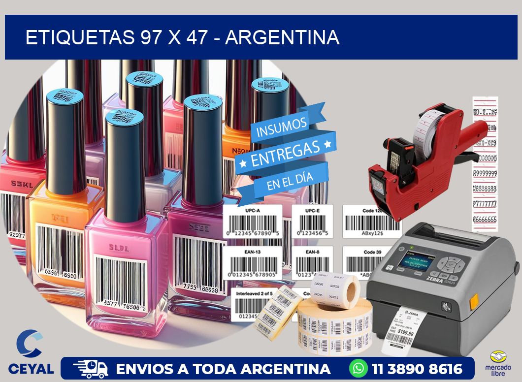 ETIQUETAS 97 x 47 - ARGENTINA