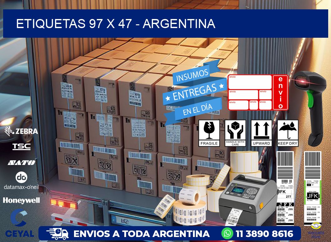 ETIQUETAS 97 x 47 - ARGENTINA