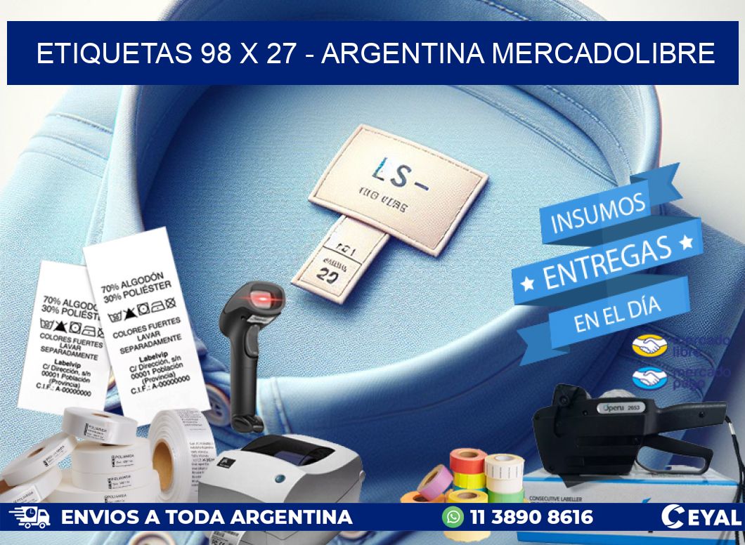 ETIQUETAS 98 x 27 – ARGENTINA MERCADOLIBRE