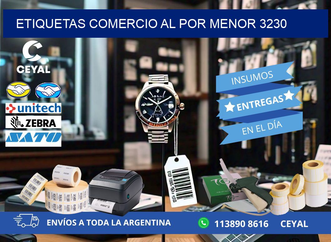 ETIQUETAS COMERCIO AL POR MENOR 3230