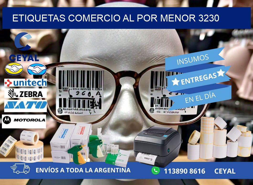 ETIQUETAS COMERCIO AL POR MENOR 3230