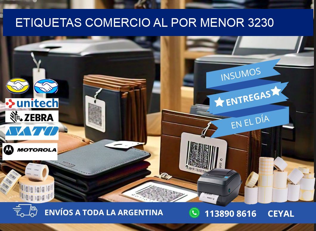 ETIQUETAS COMERCIO AL POR MENOR 3230