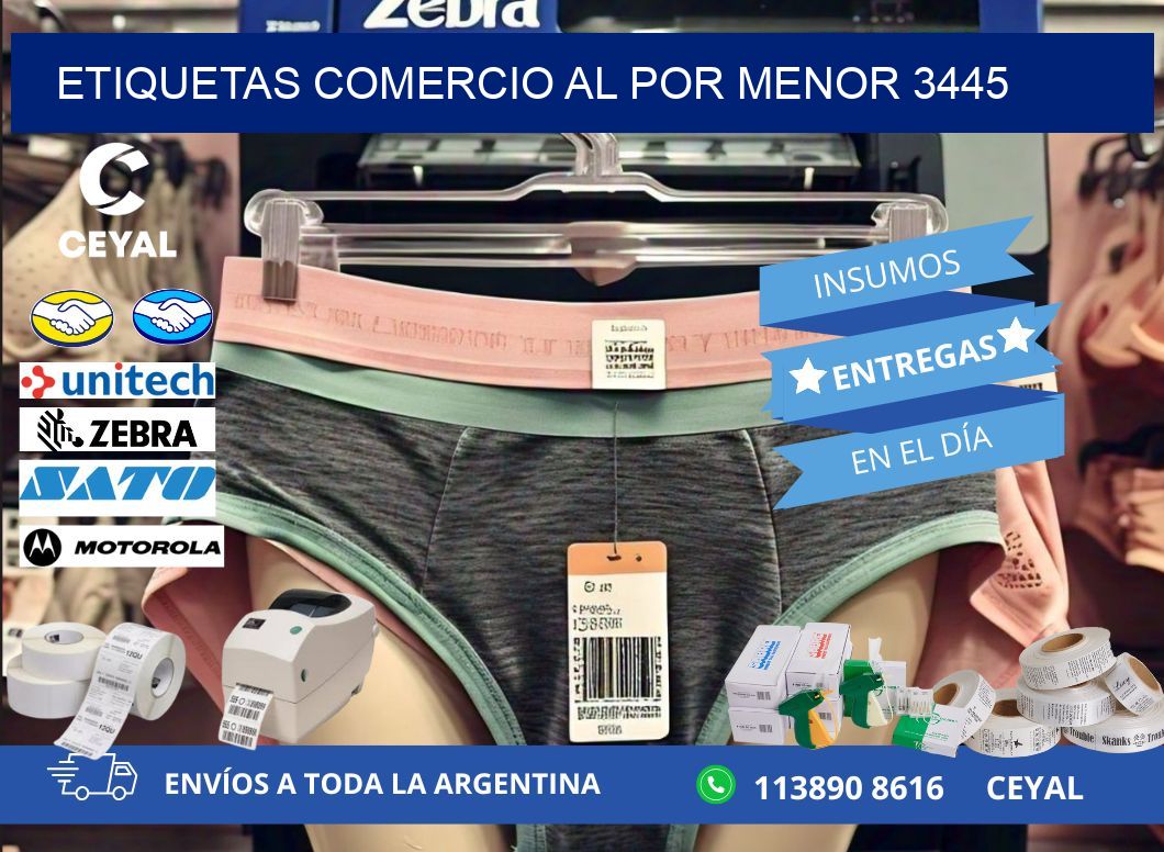 ETIQUETAS COMERCIO AL POR MENOR 3445