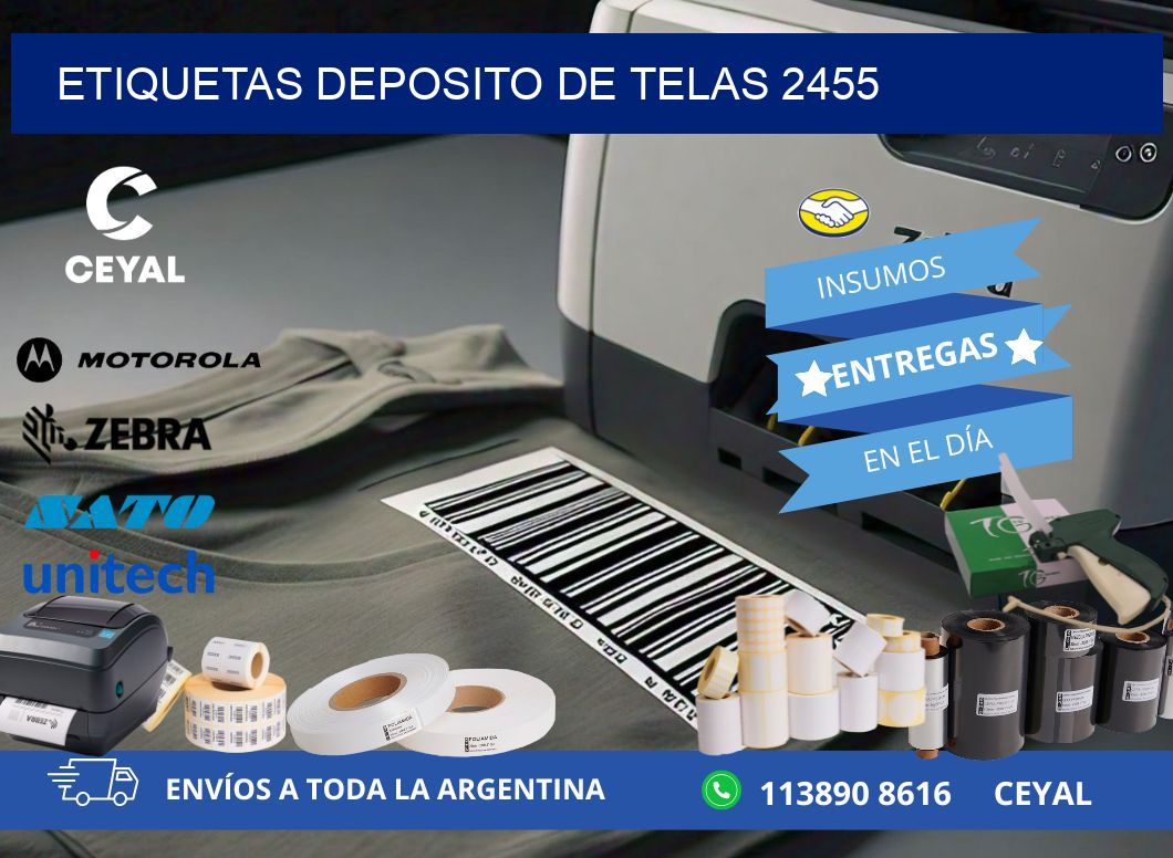 ETIQUETAS DEPOSITO DE TELAS 2455