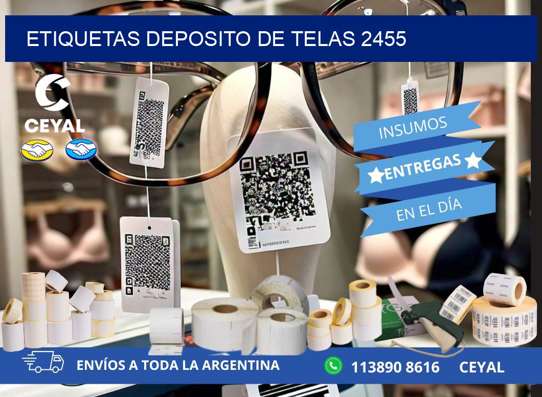 ETIQUETAS DEPOSITO DE TELAS 2455