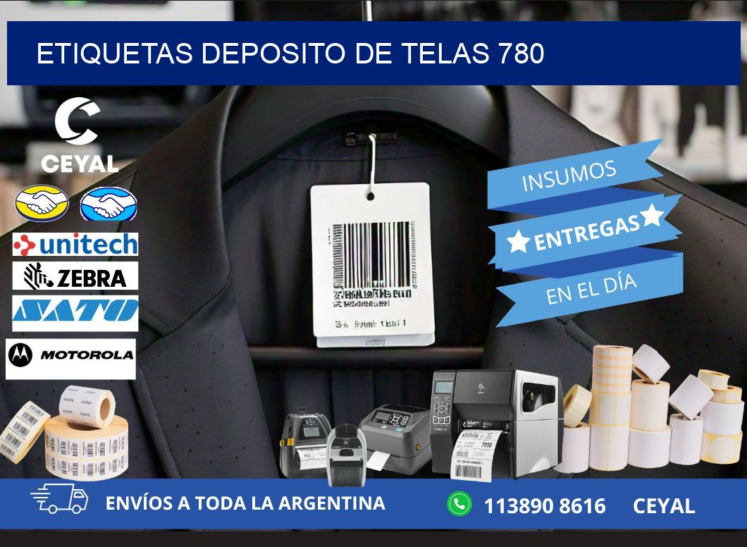 ETIQUETAS DEPOSITO DE TELAS 780