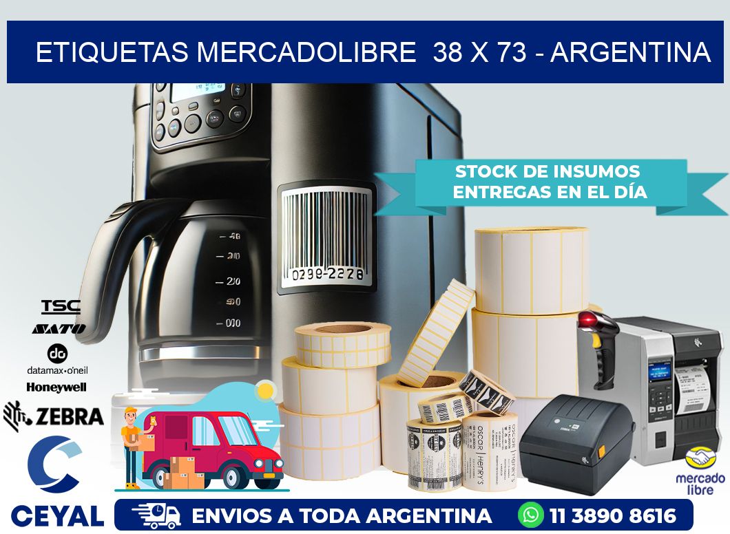 ETIQUETAS MERCADOLIBRE  38 x 73 – ARGENTINA