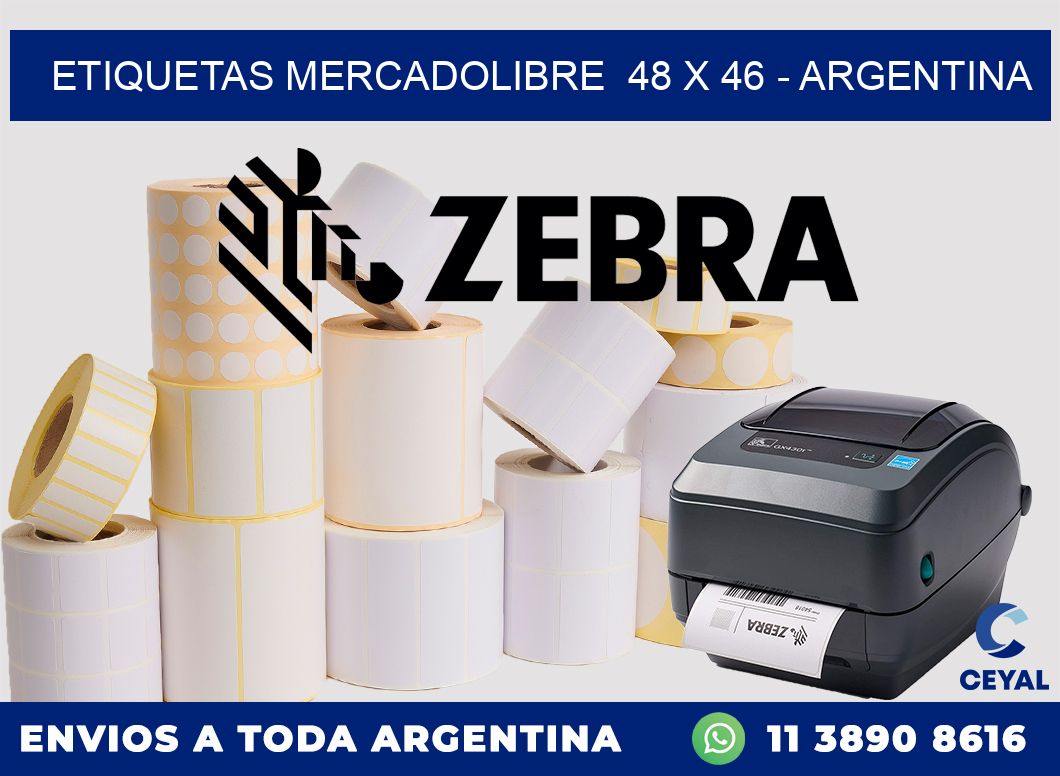 ETIQUETAS MERCADOLIBRE  48 x 46 – ARGENTINA