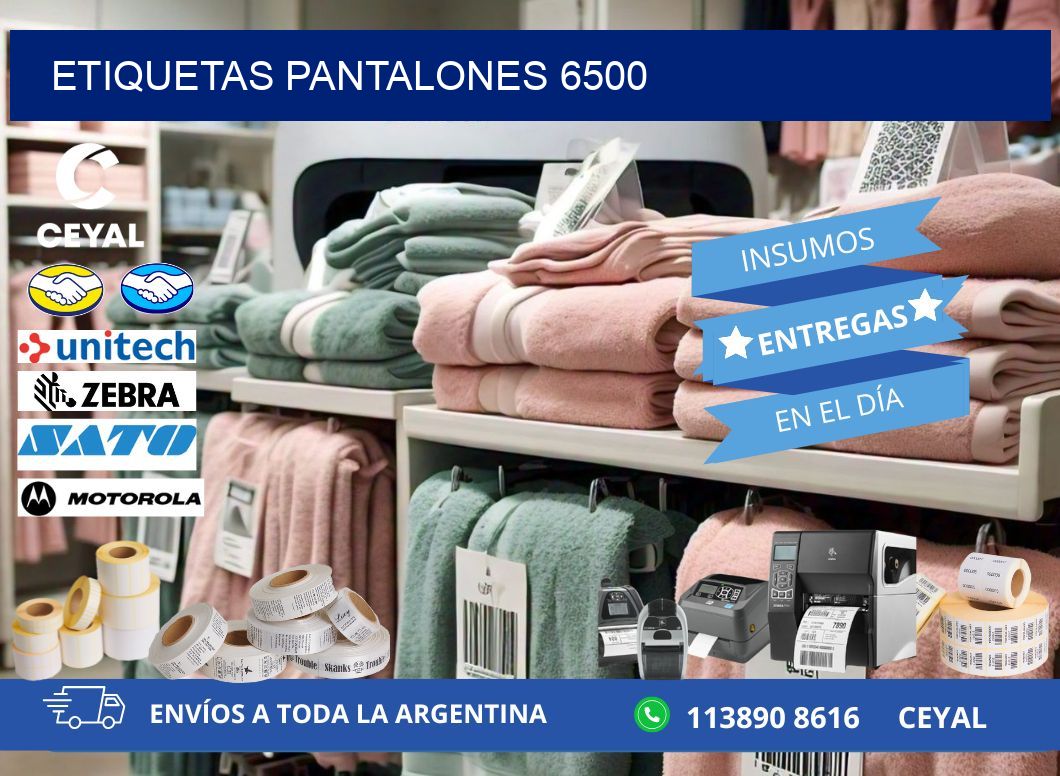 ETIQUETAS PANTALONES 6500