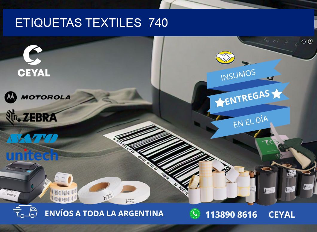 ETIQUETAS TEXTILES  740