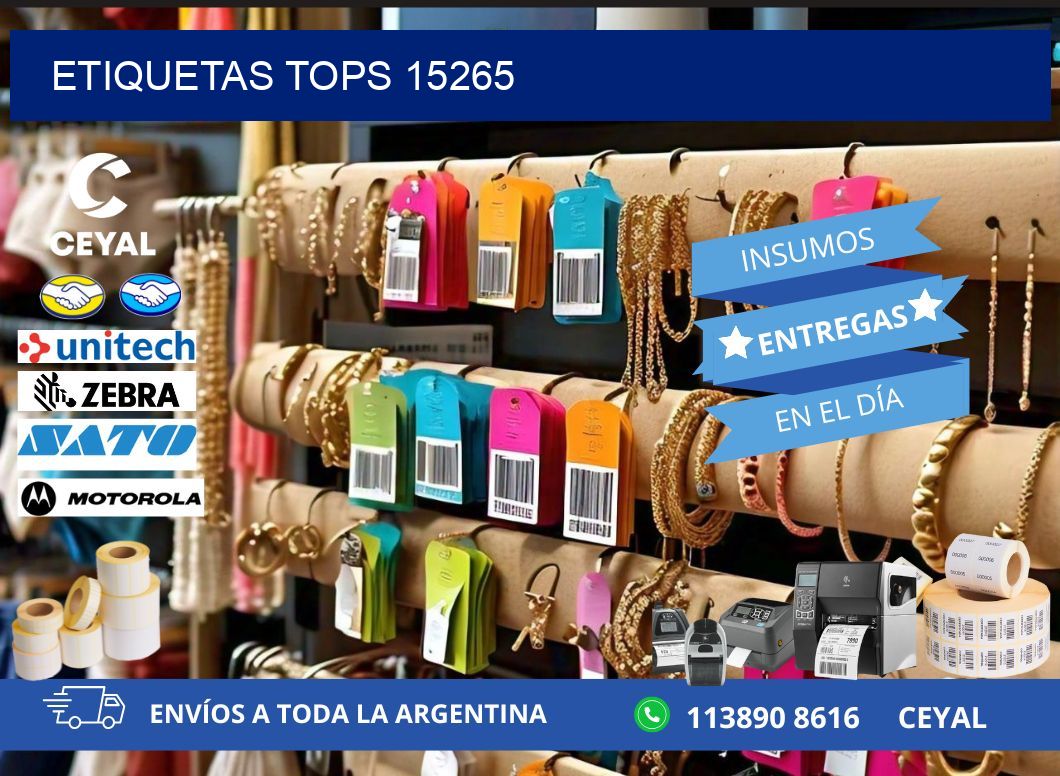 ETIQUETAS TOPS 15265