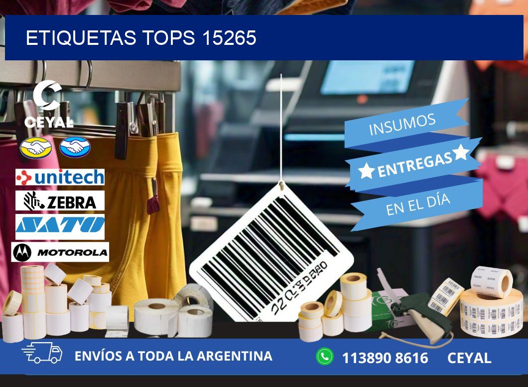 ETIQUETAS TOPS 15265