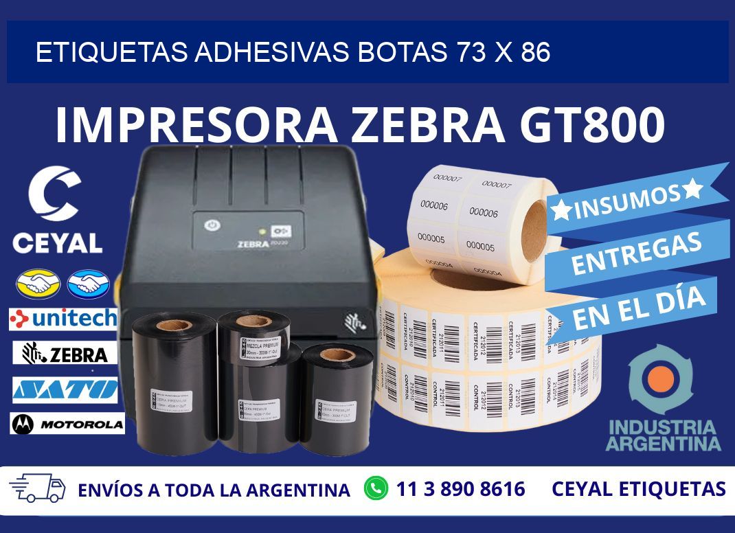 ETIQUETAS ADHESIVAS BOTAS 73 x 86