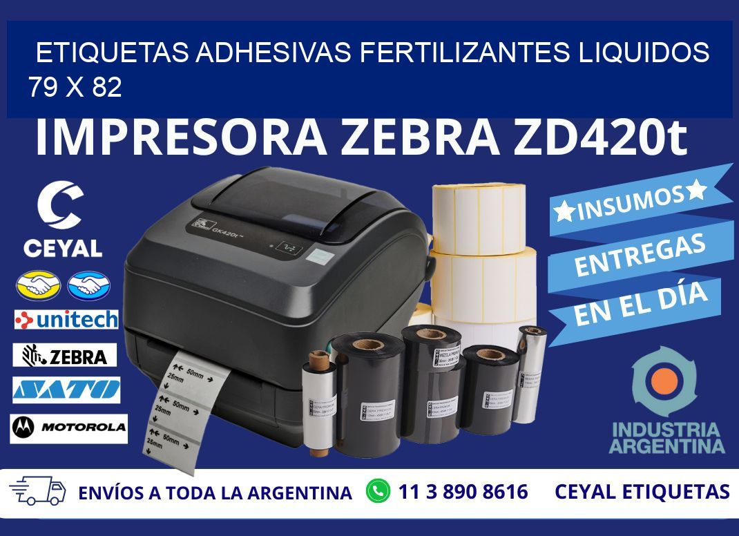 ETIQUETAS ADHESIVAS FERTILIZANTES LIQUIDOS 79 x 82