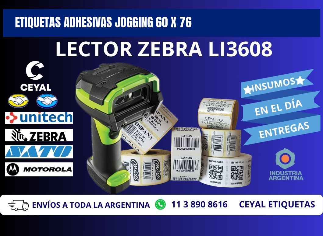 ETIQUETAS ADHESIVAS JOGGING 60 x 76