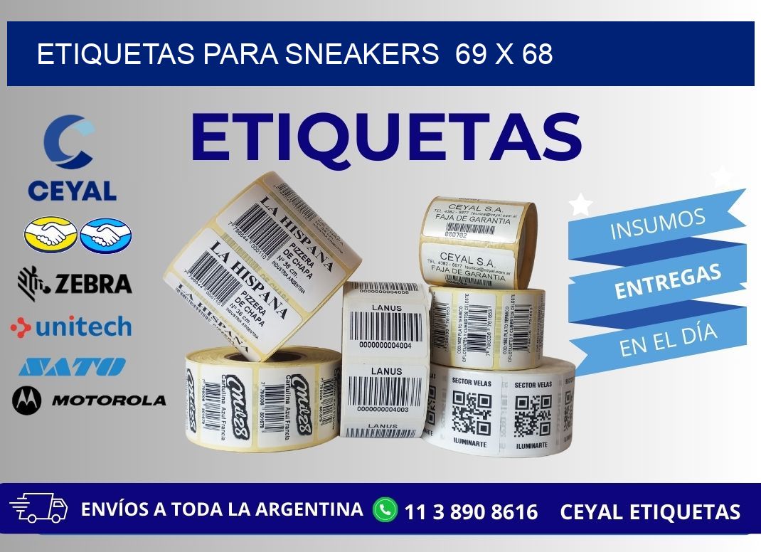 ETIQUETAS PARA SNEAKERS  69 x 68