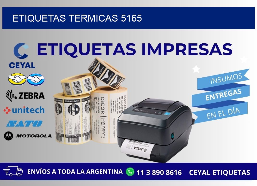 ETIQUETAS TERMICAS 5165