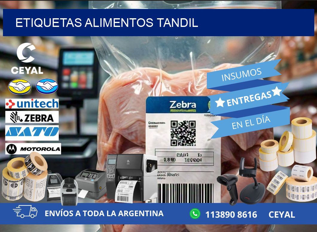 Etiquetas alimentos Tandil