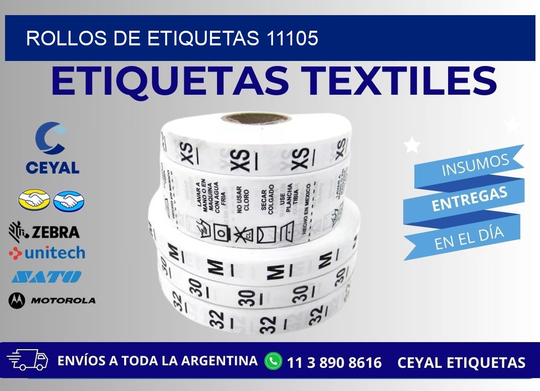 ROLLOS DE ETIQUETAS 11105