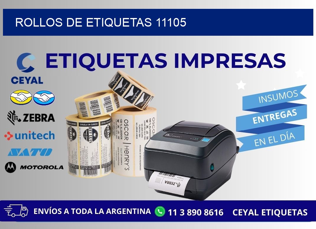 ROLLOS DE ETIQUETAS 11105