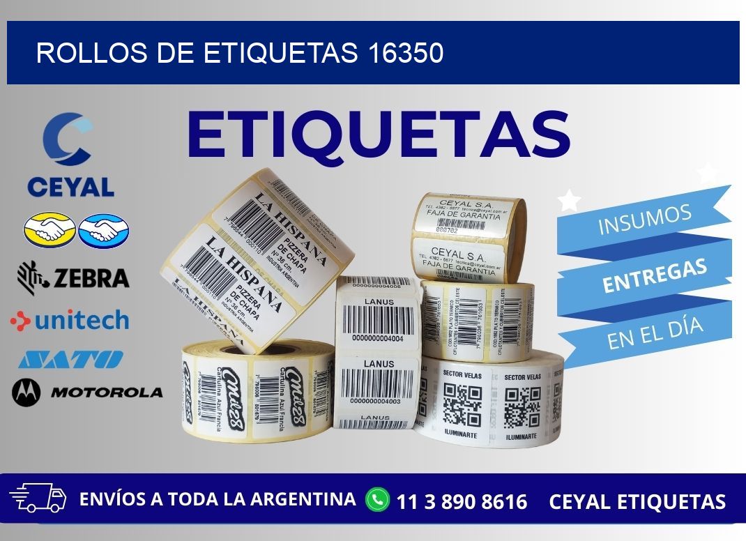 ROLLOS DE ETIQUETAS 16350