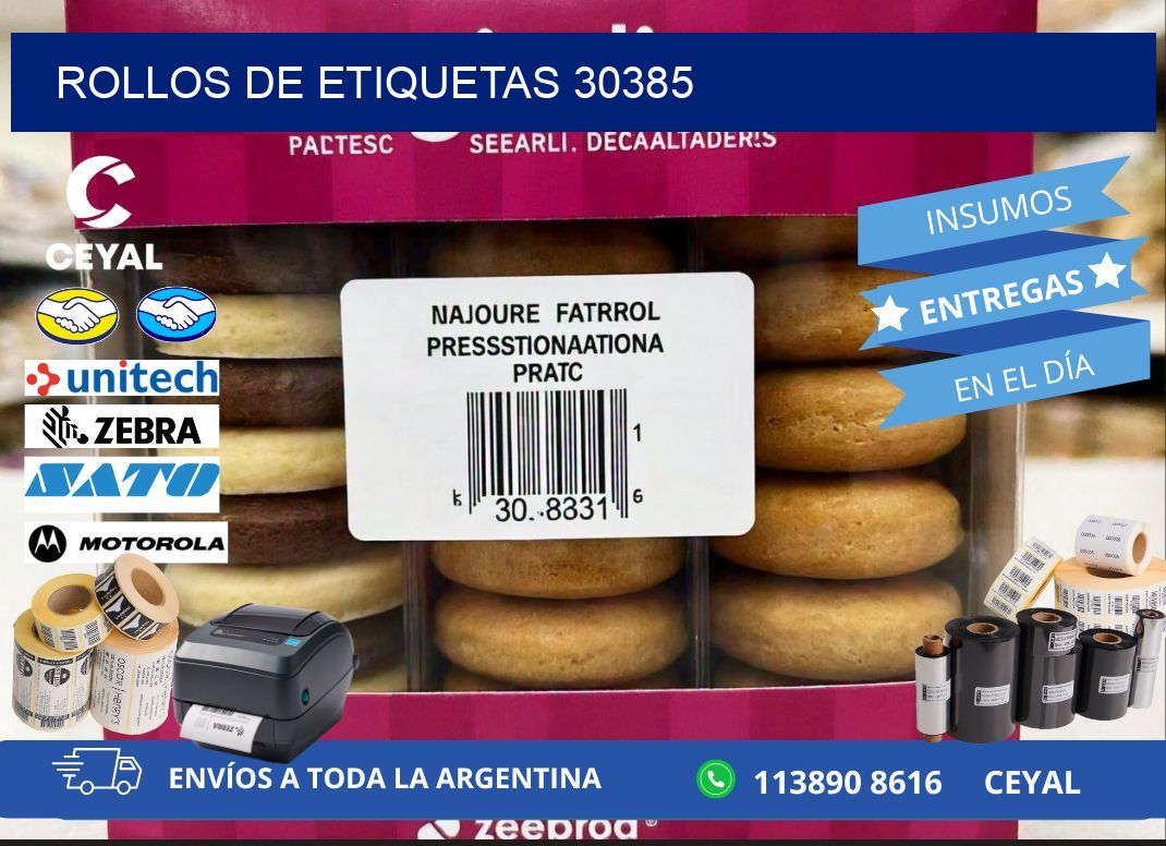 ROLLOS DE ETIQUETAS 30385