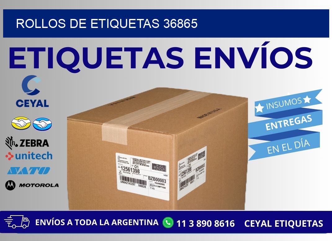 ROLLOS DE ETIQUETAS 36865