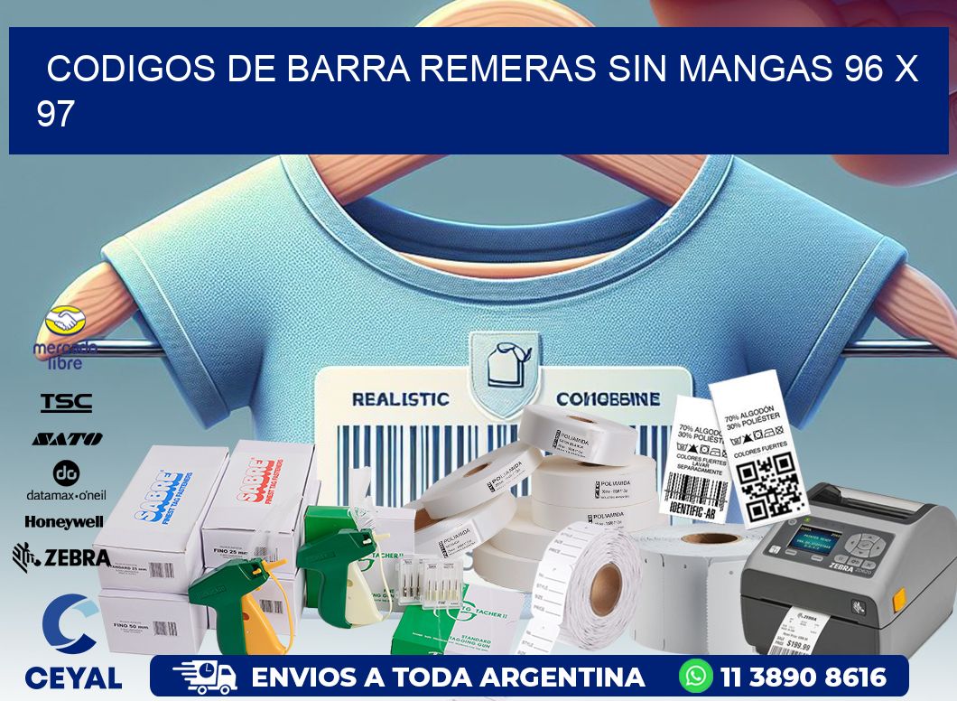 CODIGOS DE BARRA REMERAS SIN MANGAS 96 x 97