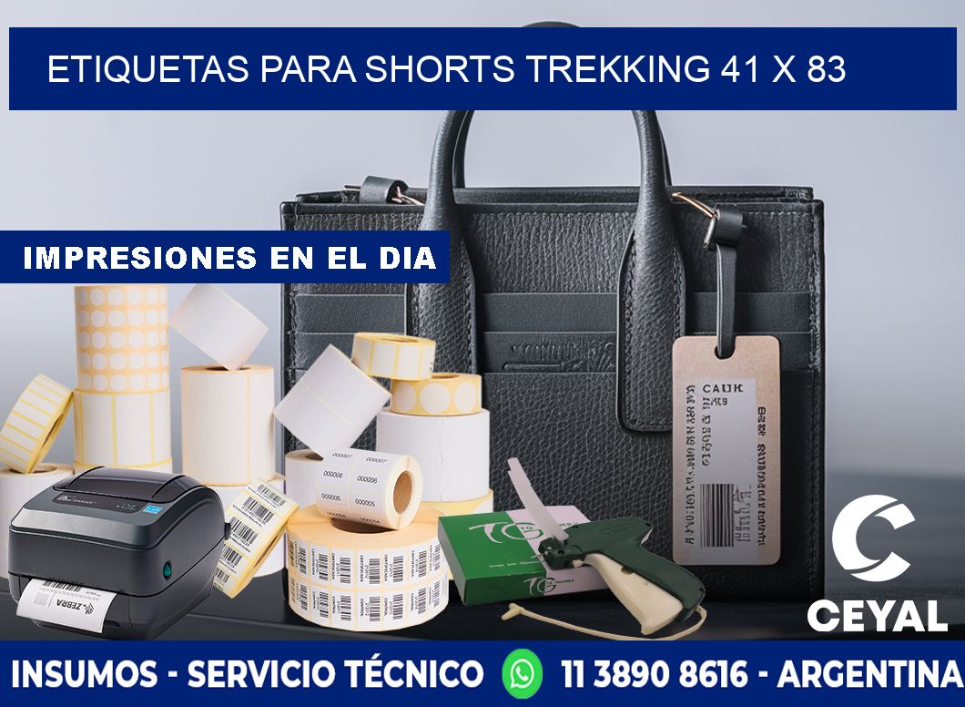 ETIQUETAS PARA SHORTS TREKKING 41 x 83