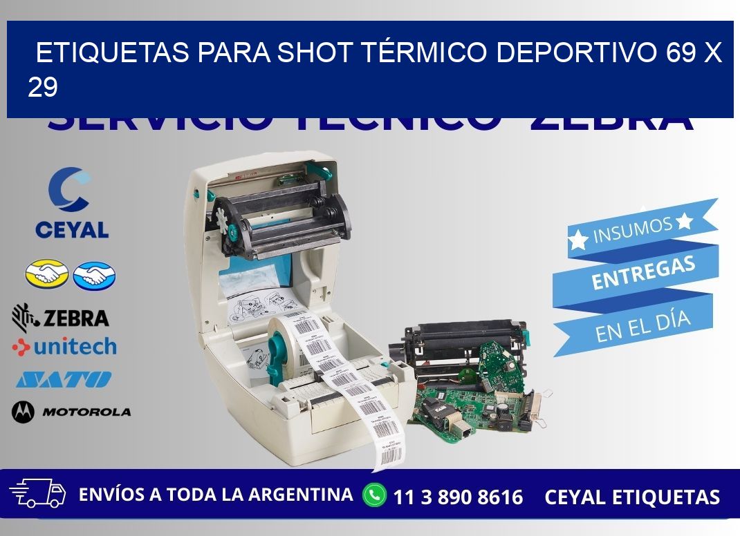 ETIQUETAS PARA SHOT TÉRMICO DEPORTIVO 69 x 29